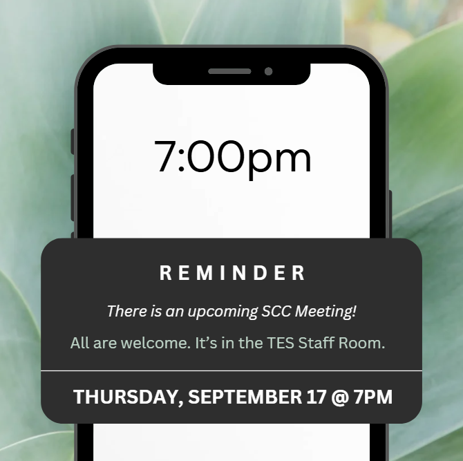Upcoming School Community Council (SCC) Meeting